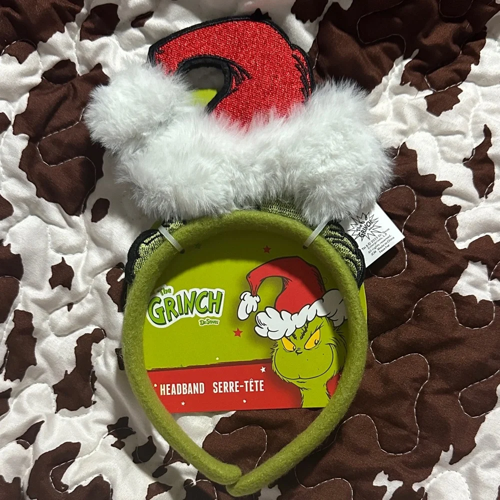 Dr. Seuss Grinch‎ Red and White Headband